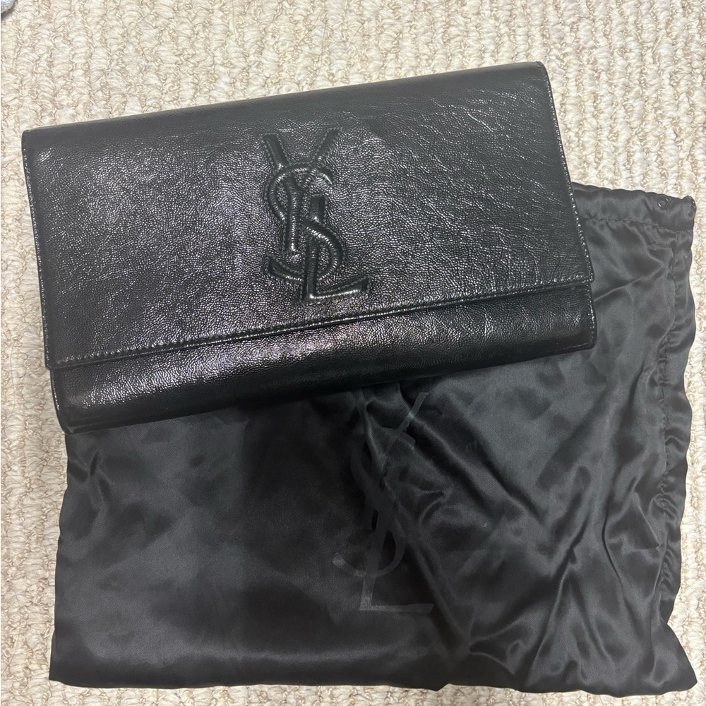 Yves Saint Laurent Black Clutch - Picture 3 of 6